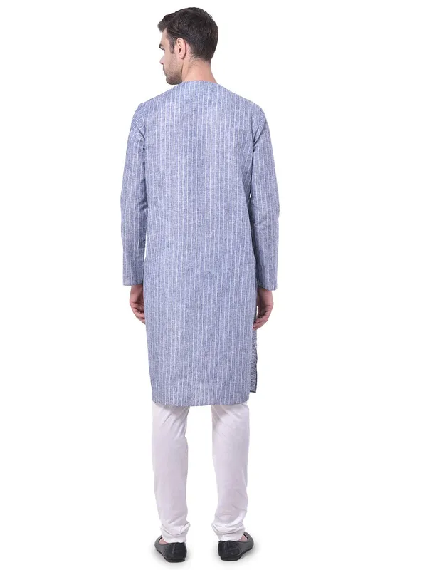 Grey_Cotton_Linen_Full_Sleeves_Regular_Striped_Kurta_Set_For_Men