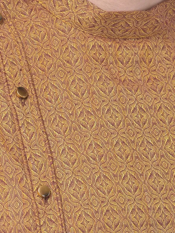 Green_Cotton_Full_Sleeve_Regular_Printed_Kurta_For_Men