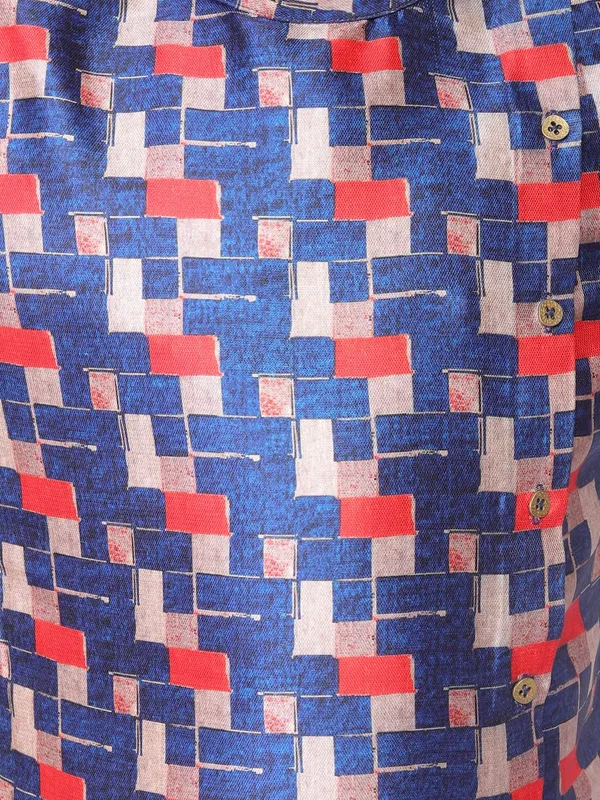 Blue_Cotton_Blue_Full_Sleeve_Regular_Printed_Kurta_For_Kids