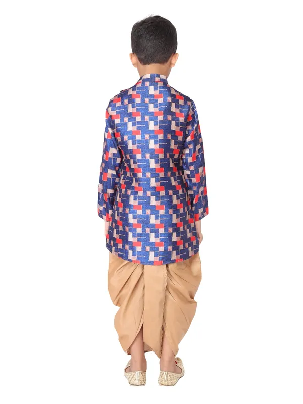 Blue_Cotton_Blue_Full_Sleeve_Regular_Printed_Kurta_For_Kids