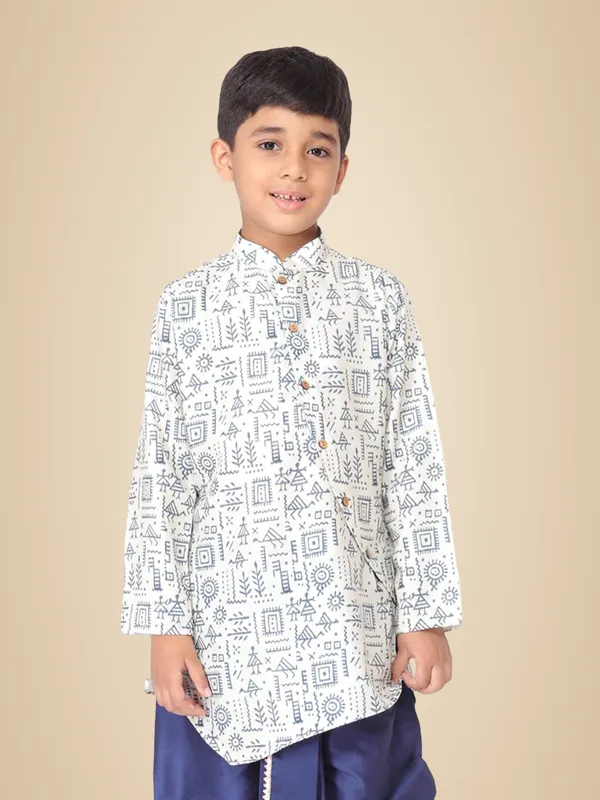 Blue_Cotton_Full_Sleeve_Regular_Printed_Kurta_For_Kids