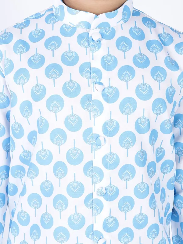 Blue_Cotton_Full_Sleeve_Regular_Fit_Printed_Kurta_Churidar_For_Kids