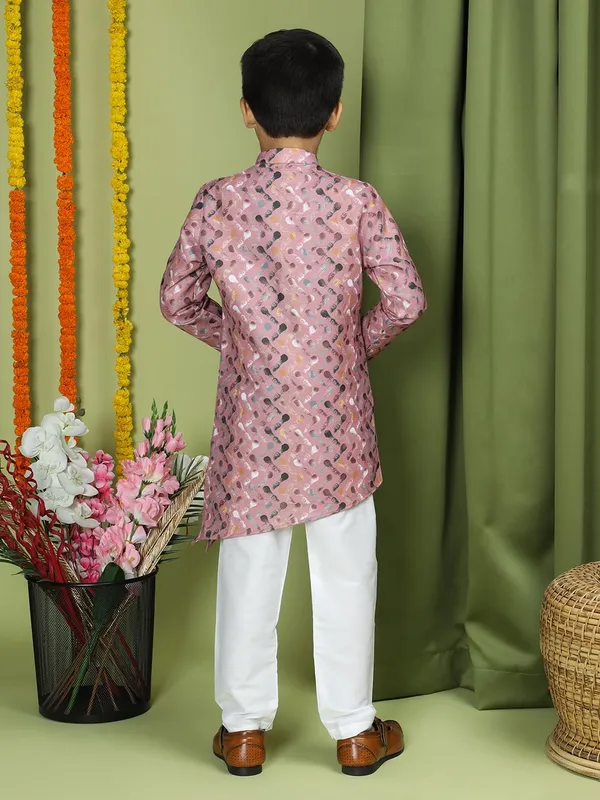 Pink_Cotton_Full_Sleeve_Regular_Fit_Printed_Pink_Kurta_For_Boy