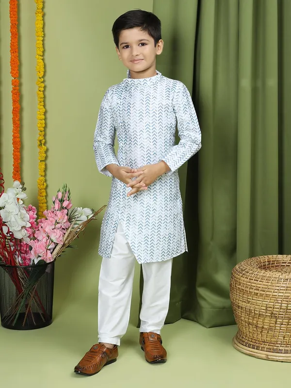 Red_Cotton_Full_Sleeve_Regular_Fit_Printed_Red_Kurta_For_Boy