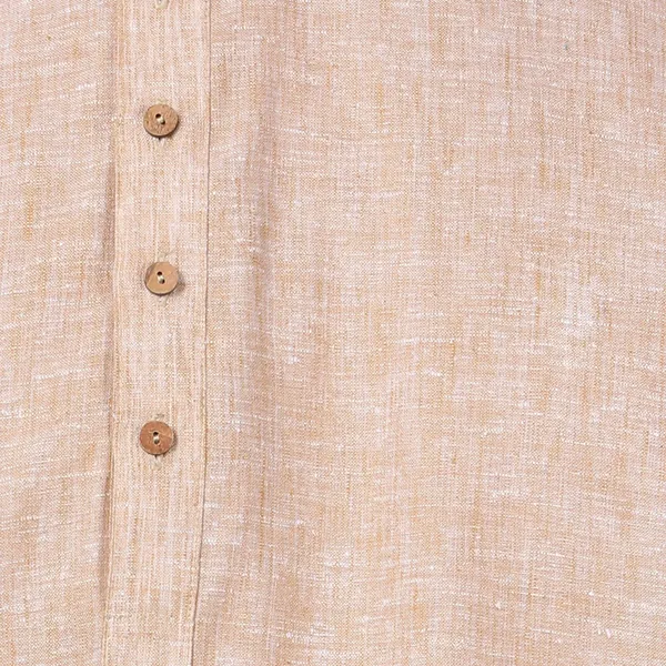 Tabard_Men_Self_Design_Asymmetric_Kurta_(Beige)