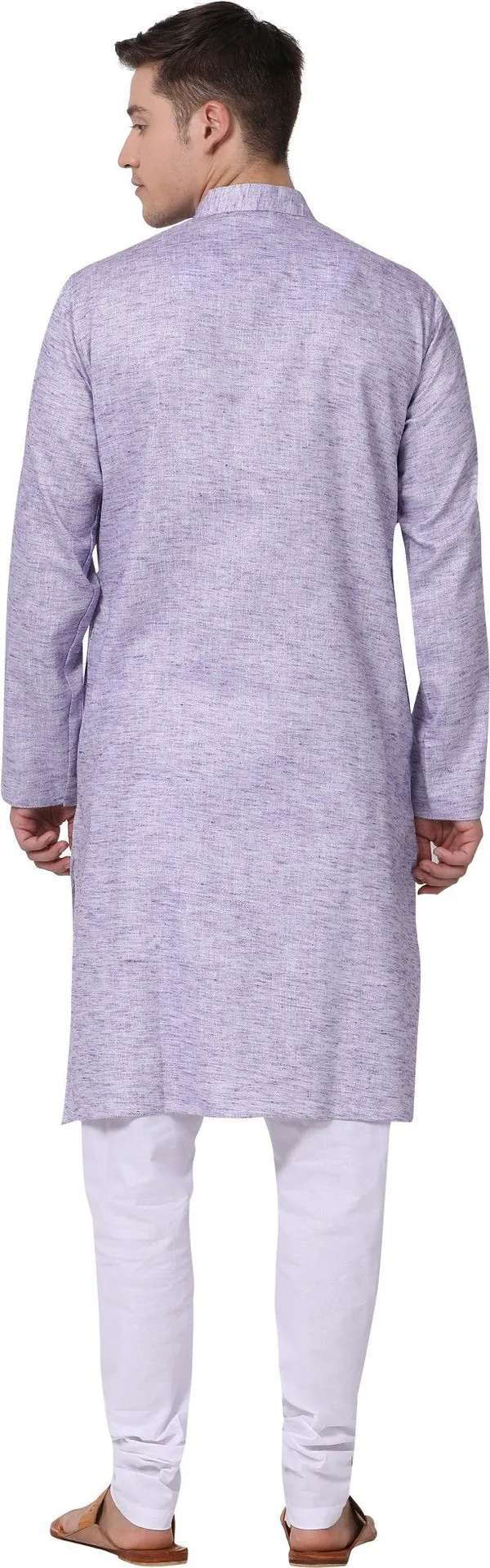 Tabard_Men_Solid_Straight_Kurta_(Purple)
