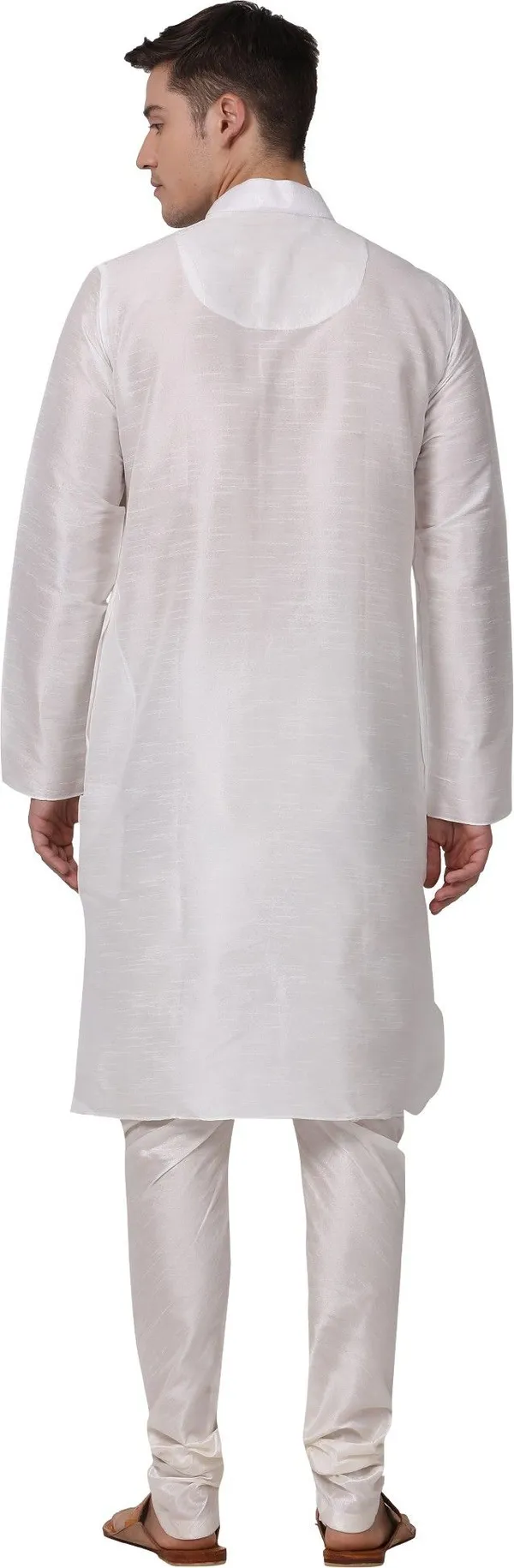 Tabard_Men_Solid_Straight_Kurta_(White)