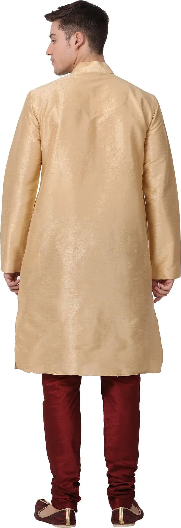 Tabard_Men_Solid_Straight_Kurta_(Beige)