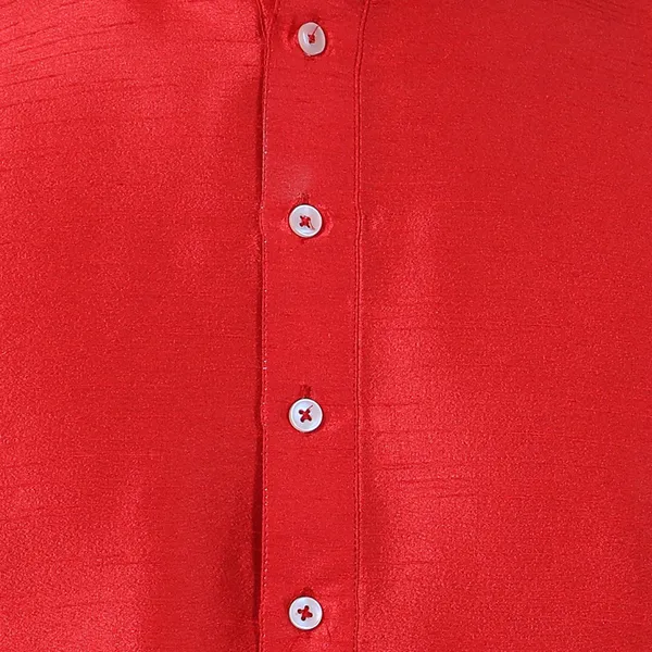 Tabard_Men_Solid_Straight_Kurta_(Red)