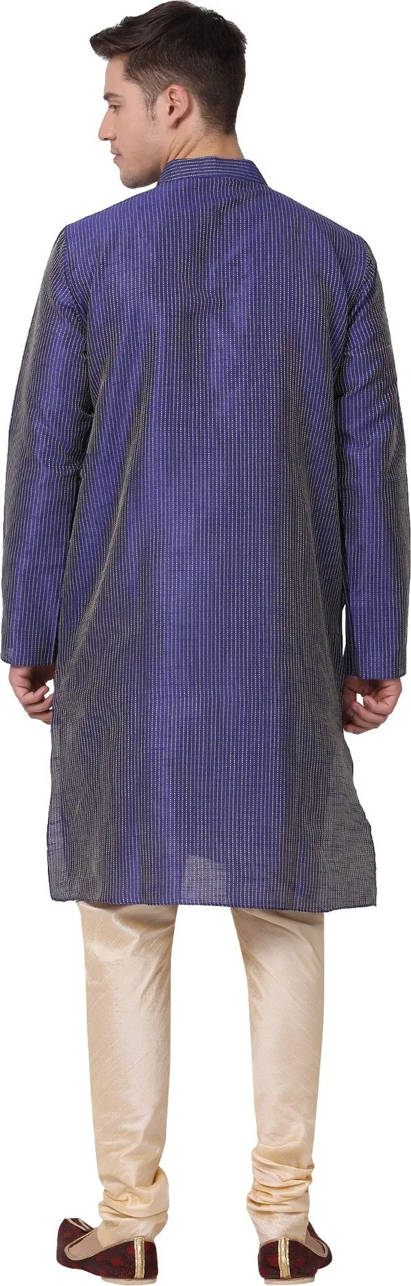 Tabard_Men_Striped_Straight_Kurta_(Purple)