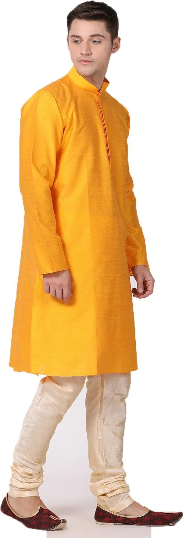 Tabard_Men_Self_Design_Straight_Kurta_(Yellow)