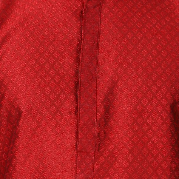 Tabard_Men_Self_Design_Straight_Kurta_(Red)