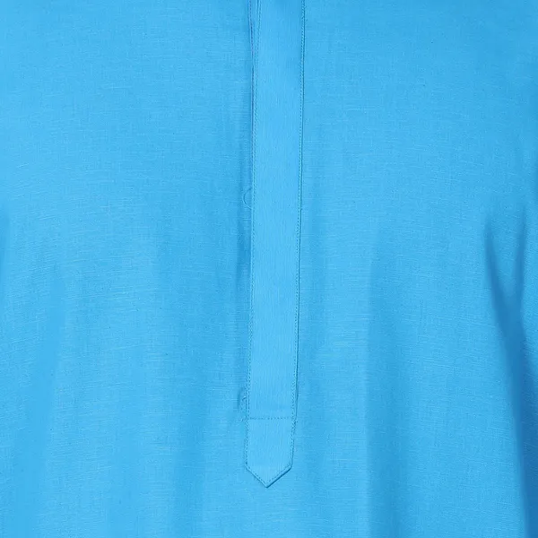Tabard_Men_Solid_Straight_Kurta_(Blue)