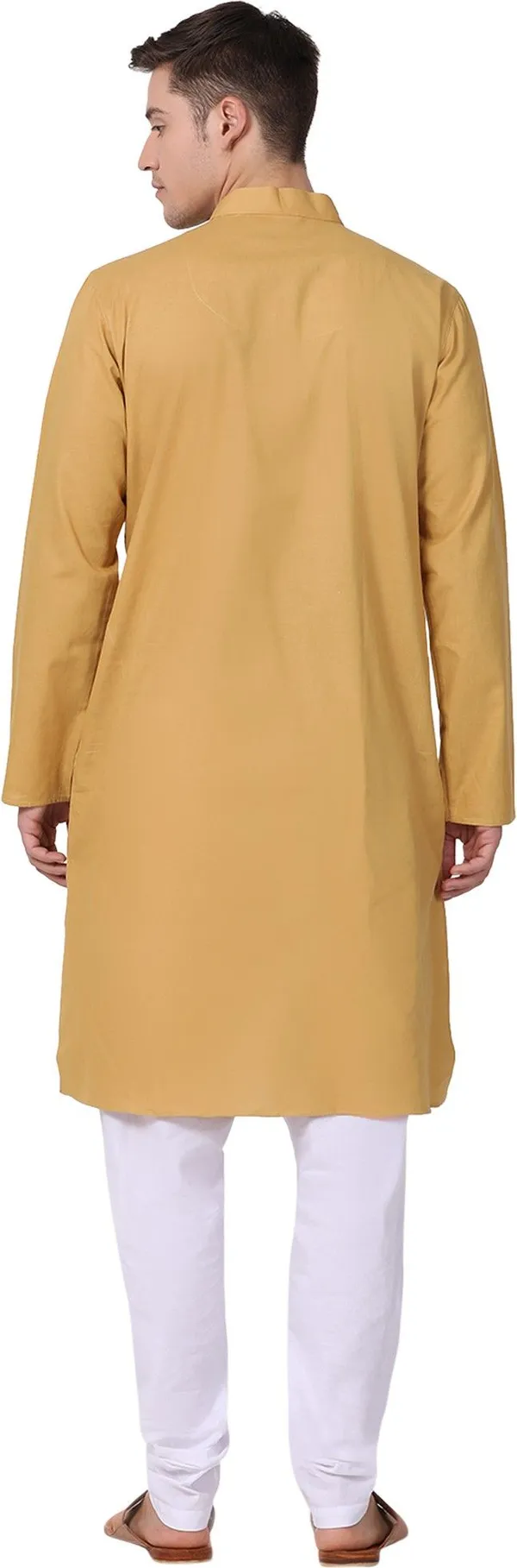 Tabard_Men_Solid_Straight_Kurta_(Beige)