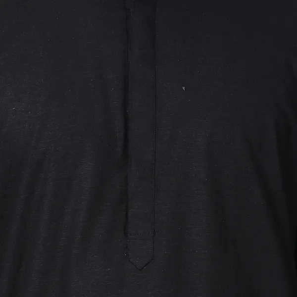 Tabard_Men_Solid_Straight_Kurta_(Black)