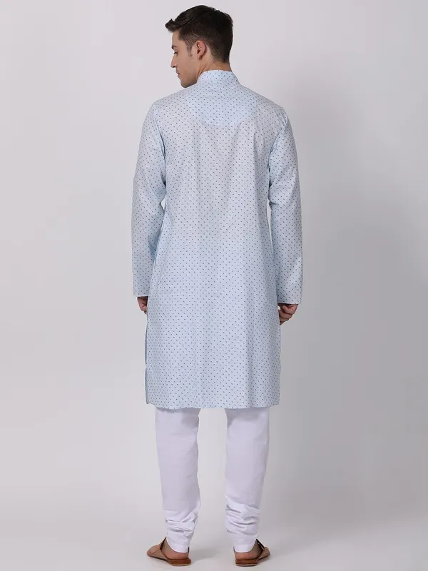Tabard_Men_Printed_Straight_Kurta_(Blue)