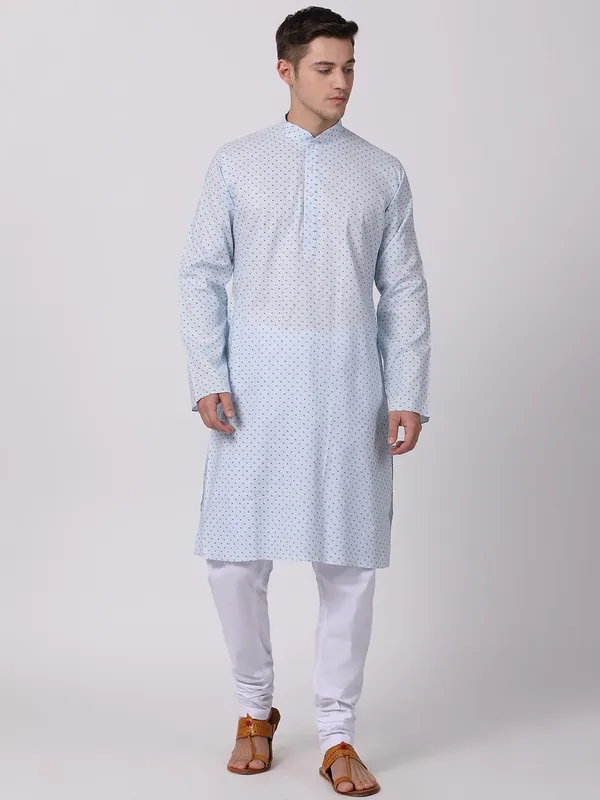 Tabard_Men_Printed_Straight_Kurta_(Blue)