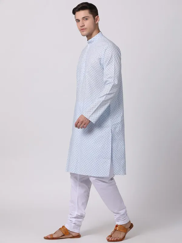 Tabard_Men_Printed_Straight_Kurta_(Blue)