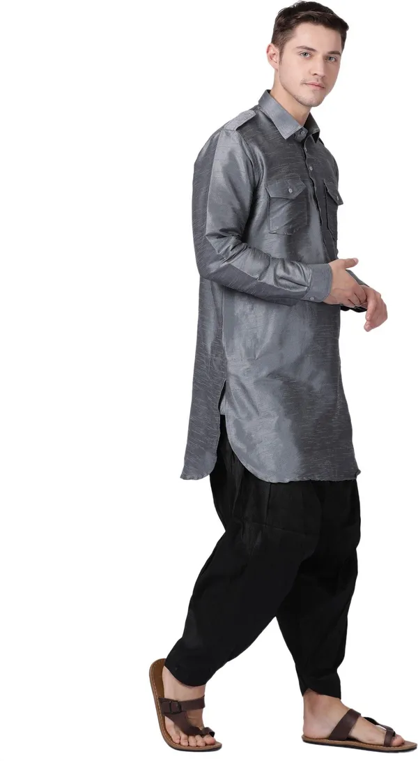 Tabard_Men_Self_Design_Pathani_Kurta_(Grey)