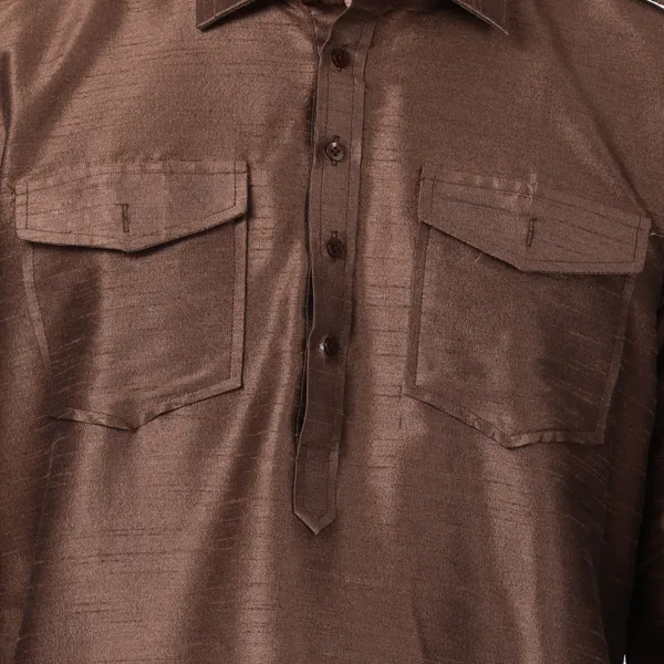 Tabard_Men_Self_Design_Pathani_Kurta_(Brown)