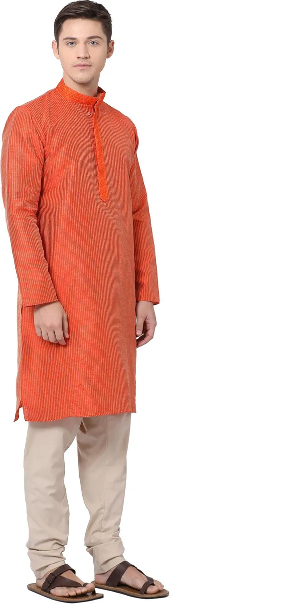 Tabard_Men_Embroidered_Straight_Kurta_(Orange)