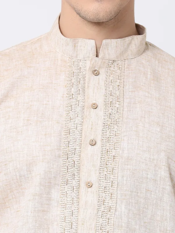 Tabard_Men_Printed_Straight_Kurta_(Beige)