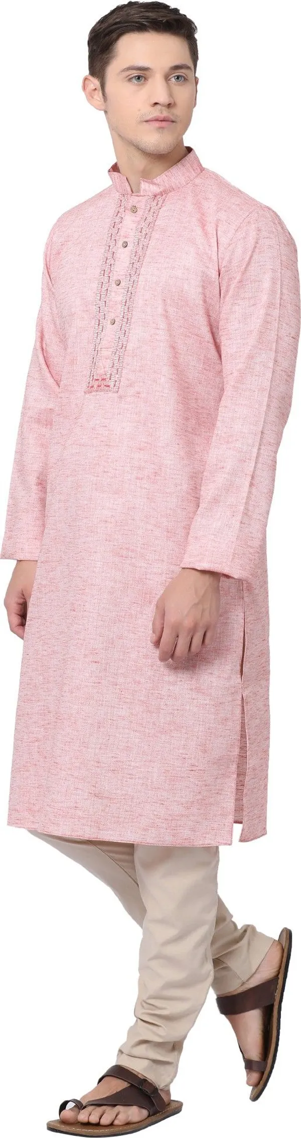 Tabard_Men_Printed_Straight_Kurta_(Pink)