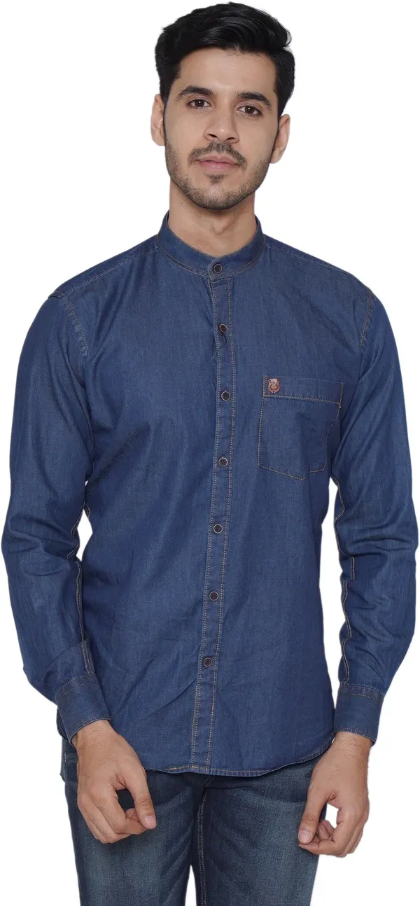Tabard_Men_Solid_Straight_Kurta_(Blue)