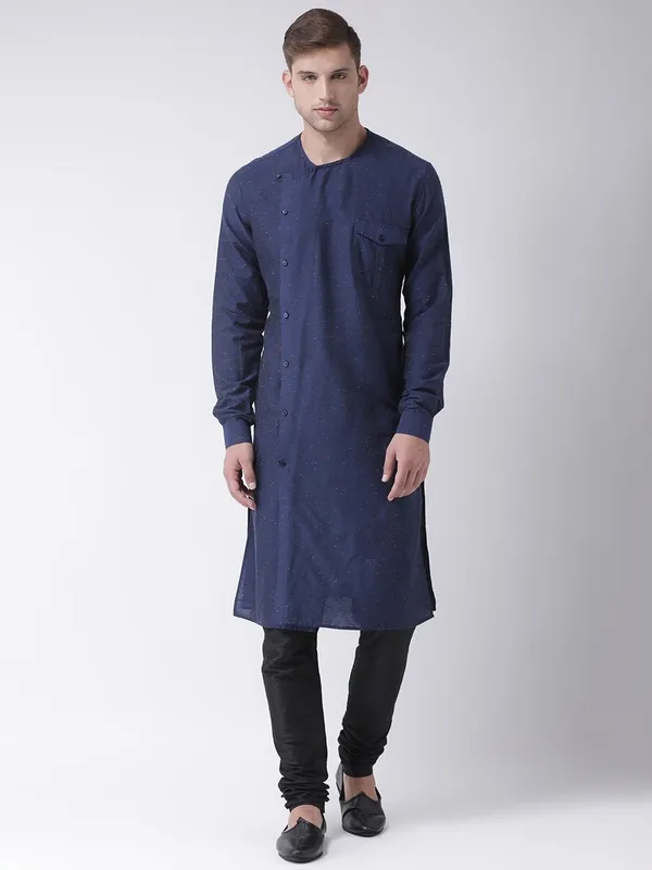 Tabard_Men_Printed_Straight_Kurta_(Blue)