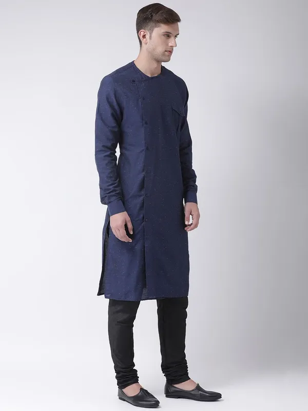Tabard_Men_Printed_Straight_Kurta_(Blue)