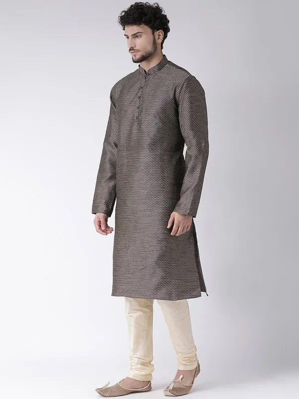 Tabard_Men_Printed_Straight_Kurta_(Blue)