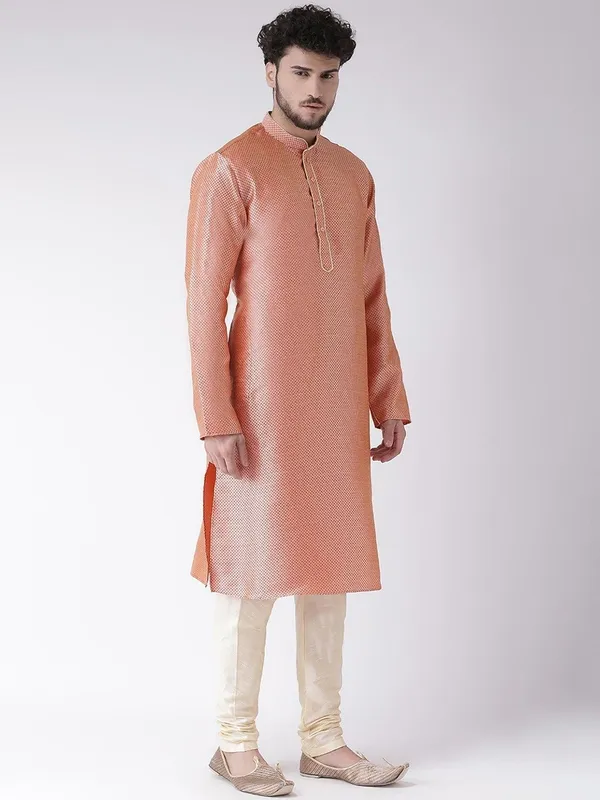 Tabard_Men_Printed_Straight_Kurta_(Red)