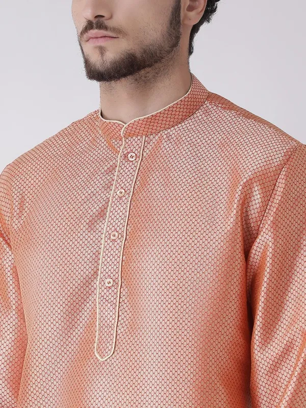 Tabard_Men_Printed_Straight_Kurta_(Red)
