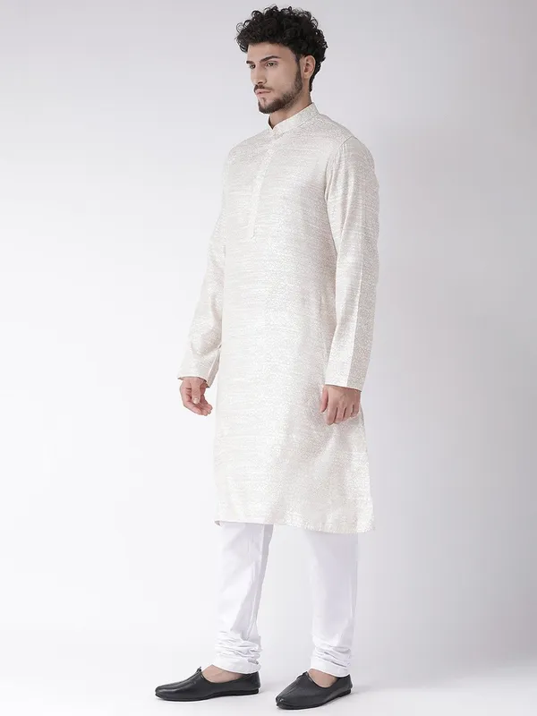 Tabard_Men_Printed_Straight_Kurta_(White)