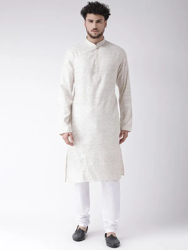 Tabard_Men_Printed_Straight_Kurta_(White)