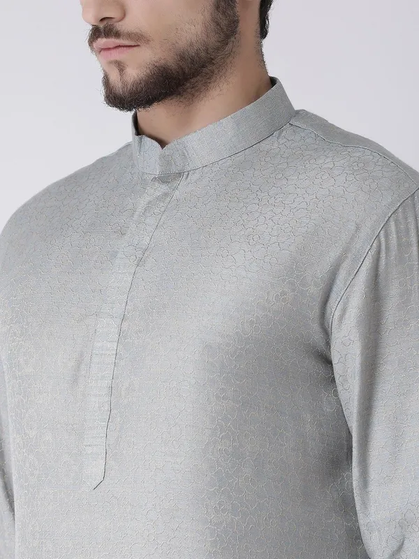 Tabard_Men_Printed_Straight_Kurta_(Grey)