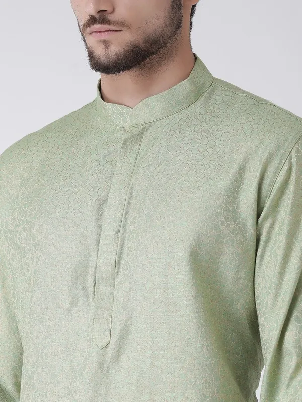 Tabard_Men_Printed_Straight_Kurta_(Green)