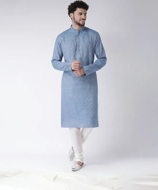 Tabard_Men_Printed_Straight_Kurta_(Blue)