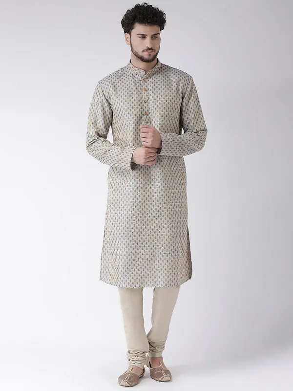 Tabard_Men_Polka_Print_Straight_Kurta_(Blue)