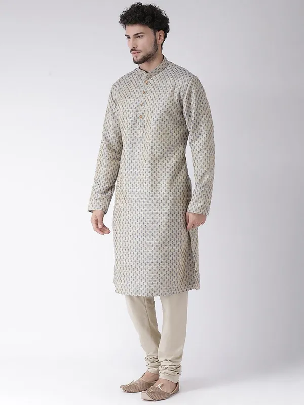 Tabard_Men_Polka_Print_Straight_Kurta_(Blue)