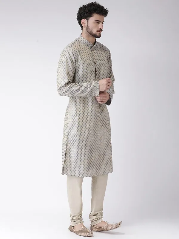 Tabard_Men_Polka_Print_Straight_Kurta_(Blue)