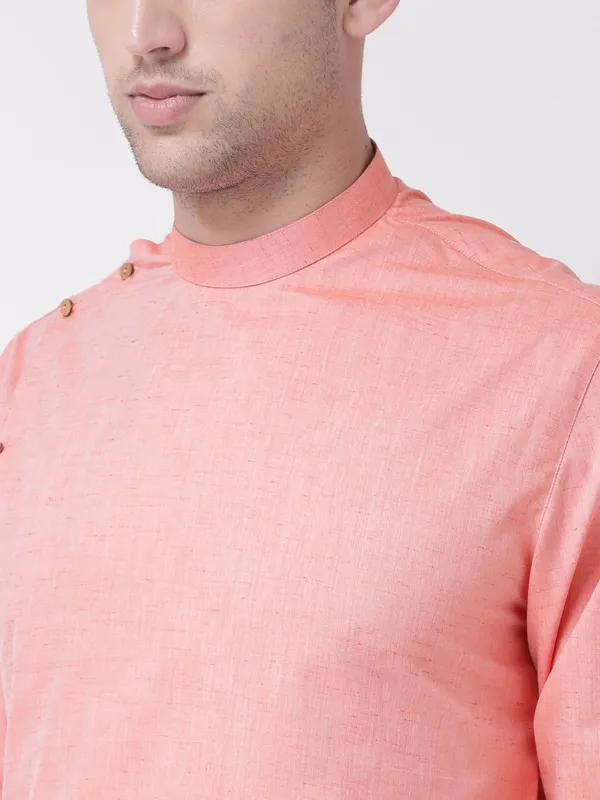 Tabard_Men_Solid_Straight_Kurta_(Pink)