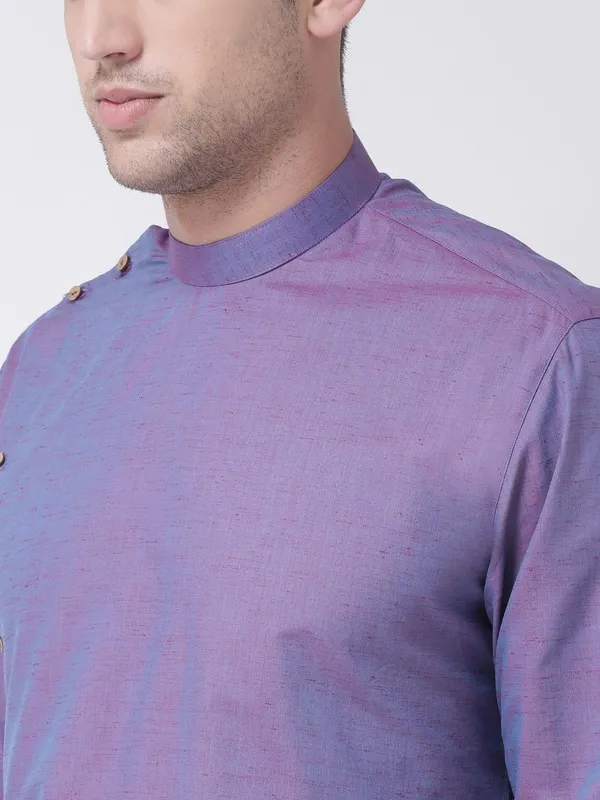Tabard_Men_Solid_Straight_Kurta_(Blue)