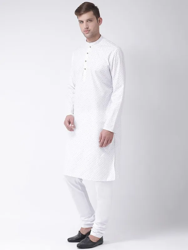 Tabard_Men_Printed_Straight_Kurta_(White)