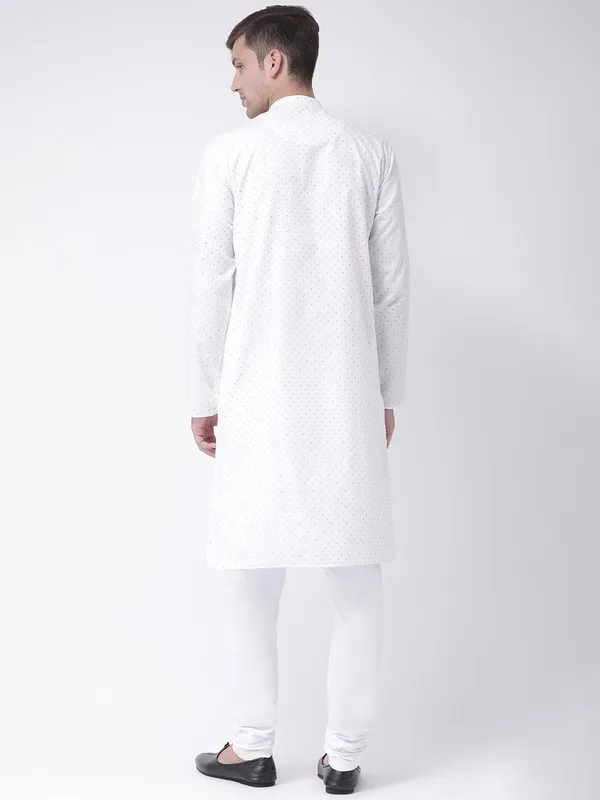 Tabard_Men_Printed_Straight_Kurta_(White)