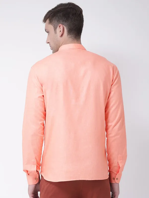 Tabard_Men_Solid_Straight_Kurta_(Pink)