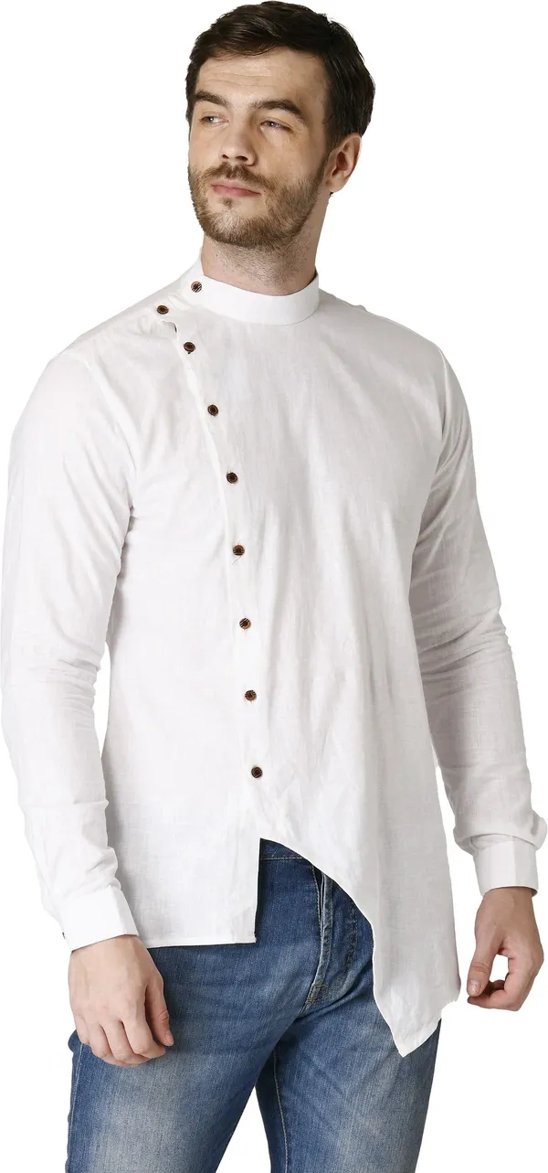 Tabard_Men_Solid_Straight_Kurta_(White)