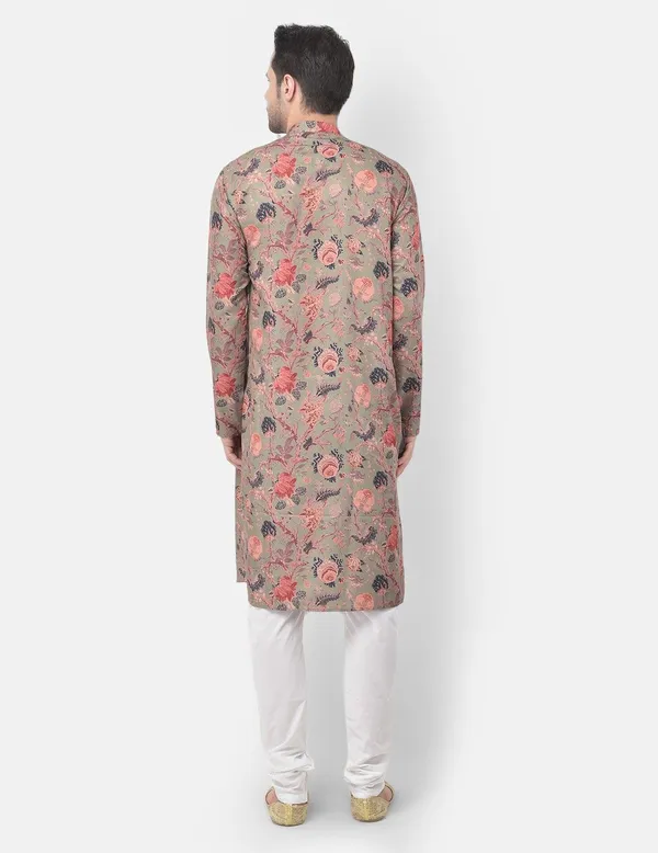 Tabard_Men_Printed_Straight_Kurta_(Green)