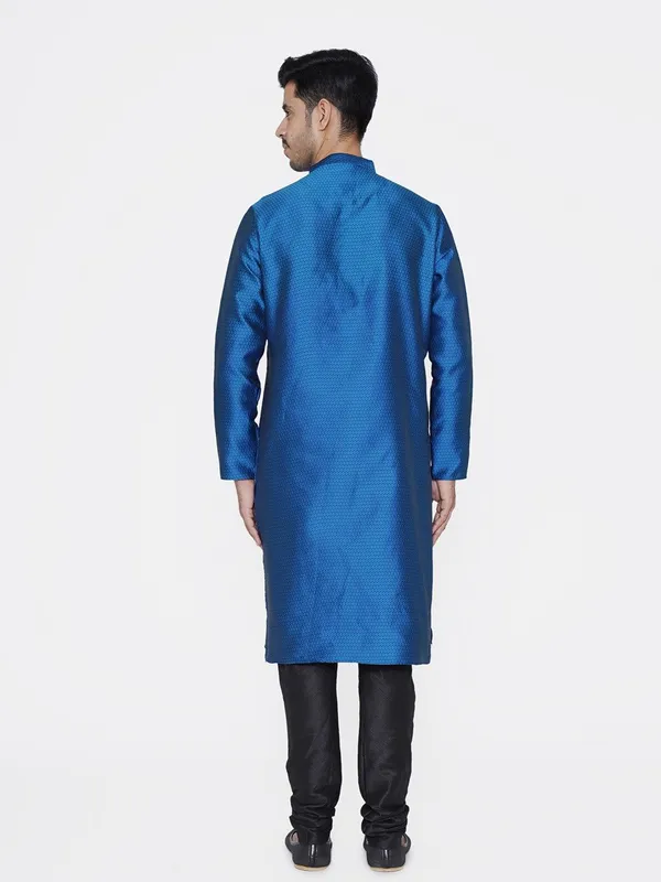 Tabard_Men_Printed_Straight_Kurta_(Blue)