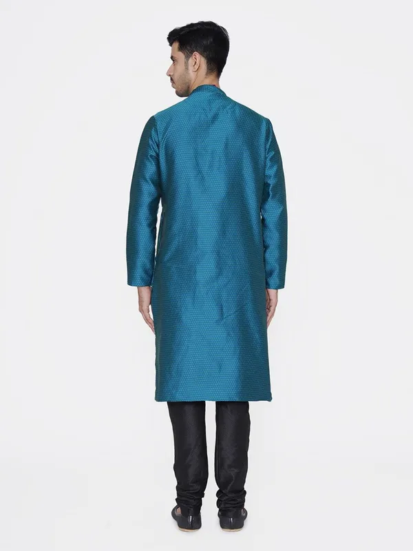Tabard_Men_Printed_Straight_Kurta_(Green)